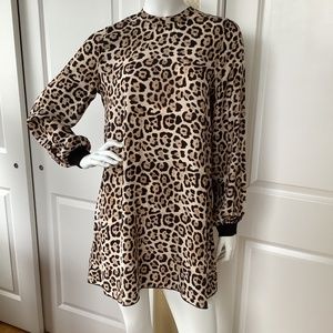 ATM animal print shift  mini dress